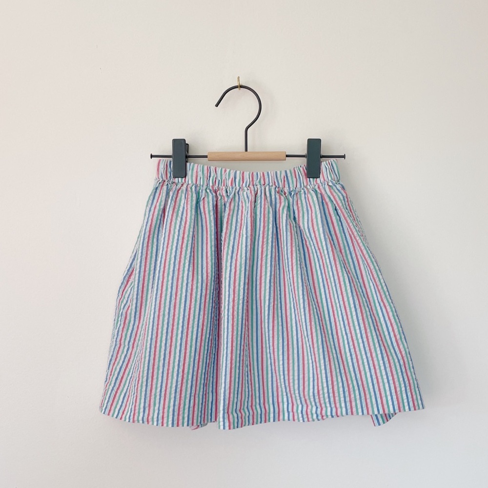 Crewcuts Striped Seersucker Skirt